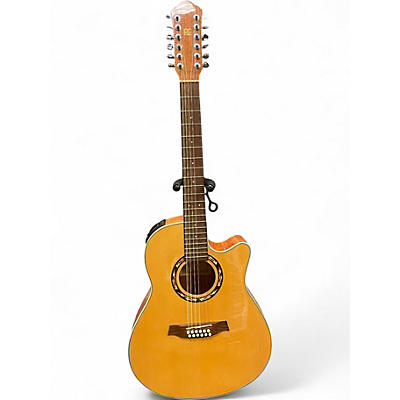 Used Ibanez AEF18E-12 Natural 12 String Acoustic Electric Guitar
