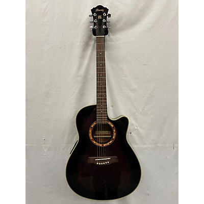 Ibanez Used Ibanez AEF18E Trans Brown Acoustic Electric Guitar