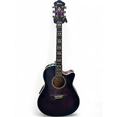 Used Ibanez AEF30E PURPLE Acoustic Electric Guitar