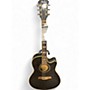 Used Ibanez AEF30E Trans Black Acoustic Electric Guitar Trans Black