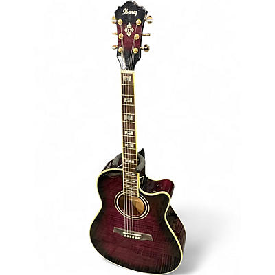Used Ibanez AEF30E VIOLET Acoustic Electric Guitar