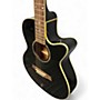 Used Ibanez AEG10E Black Acoustic Electric Guitar Black