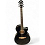 Used Ibanez AEG10II Black Acoustic Electric Guitar Black