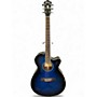 Used Ibanez AEG10II Blue Burst Acoustic Electric Guitar Blue Burst