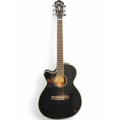 Used Ibanez AEG10NE Black Classical Acoustic Electric Guitar