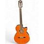 Used Ibanez AEG10NE Candy Tangerine Classical Acoustic Electric Guitar Candy Tangerine