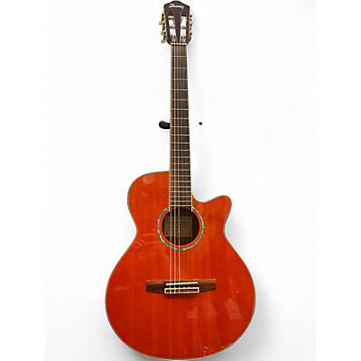 Used Ibanez AEG10NE TANGERINE Classical Acoustic Electric Guitar