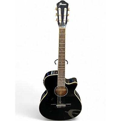 Used Ibanez AEG10NII Black Classical Acoustic Electric Guitar