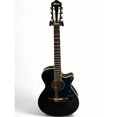 Used Ibanez AEG10NIIBK Black Classical Acoustic Electric Guitar