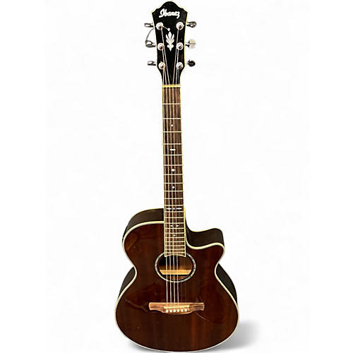 Used Ibanez AEG12IINT Dark Natural Acoustic Electric Guitar Dark Natural