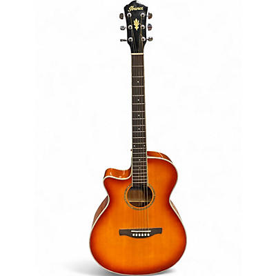 Used Ibanez AEG18 Left Handed 2 Color Sunburst Acoustic Electric Guitar