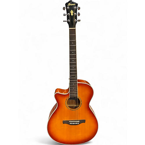 Used Ibanez AEG18 Left Handed 2 Color Sunburst Acoustic Electric Guitar 2 Color Sunburst
