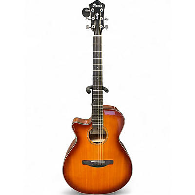 Used Ibanez AEG18L Violin Burst Acoustic Electric Guitar