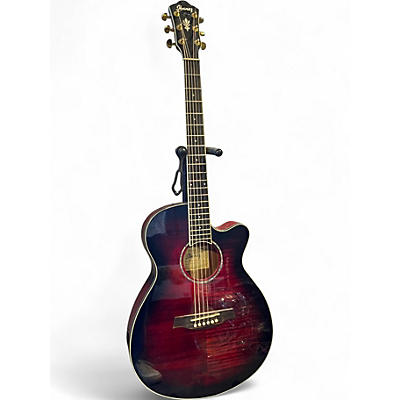 Used Ibanez AEG240-TRS Red Burst Acoustic Guitar