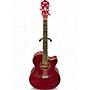 Used Ibanez AEG25E QUILTED RED Acoustic Electric Guitar QUILTED RED