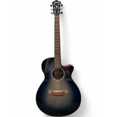 Used Ibanez AEG50 Indigo Blue Burst Acoustic Electric Guitar