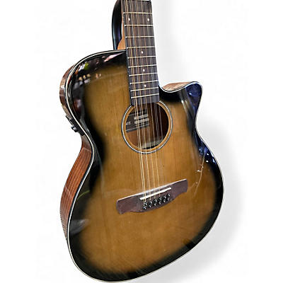 Used Ibanez AEG5012-DVH 2 Color Sunburst 12 String Acoustic Electric Guitar