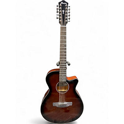 Used Ibanez AEG5012 VIOLIN SUNBURST 12 String Acoustic Electric Guitar