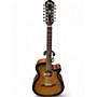 Used Ibanez AEG5012DVH Tobacco Burst 12 String Acoustic Electric Guitar Tobacco Burst