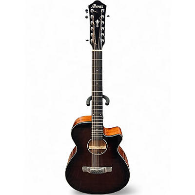 Used Ibanez AEG5012DVH VIOLIN BURST  12 String Acoustic Electric Guitar