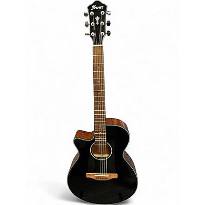Used Ibanez AEG50L Black Acoustic Electric Guitar