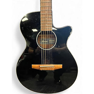 Used Ibanez AEG50N BLACK TOP Classical Acoustic Electric Guitar