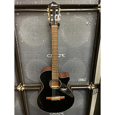 Ibanez Used Ibanez AEG50N Black Classical Acoustic Electric Guitar