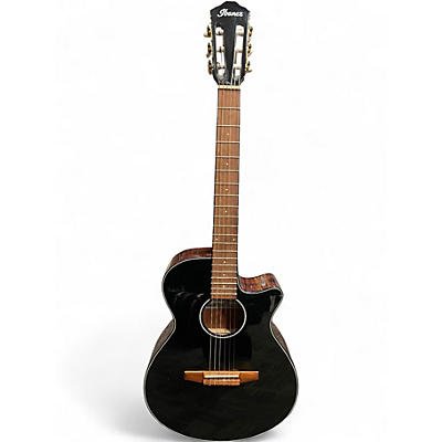 Used Ibanez AEG50N Black Classical Acoustic Electric Guitar