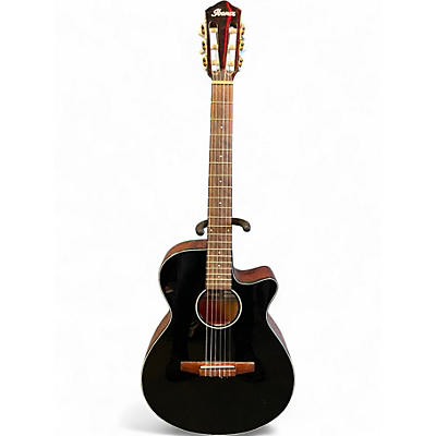 Used Ibanez AEG50N Black Classical Acoustic Electric Guitar