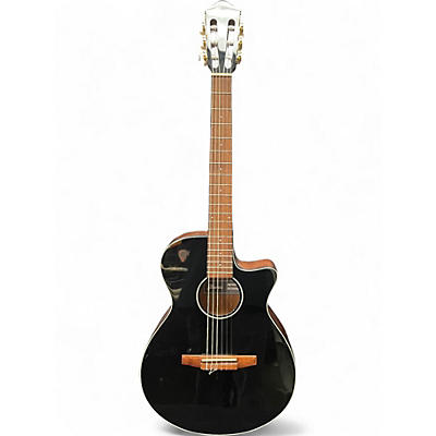 Used Ibanez AEG50N Black Classical Acoustic Electric Guitar