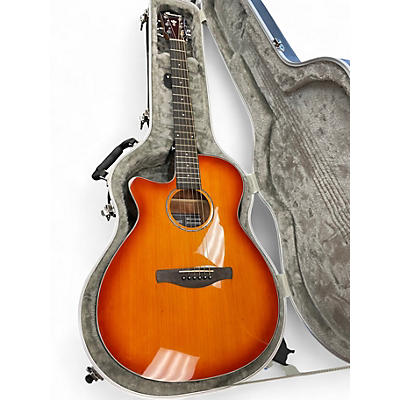 Used Ibanez AEG58L Cutaway Violin Burst Acoustic Electric Guitar