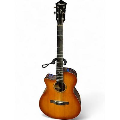Used Ibanez AEG58L Sunburst Acoustic Electric Guitar