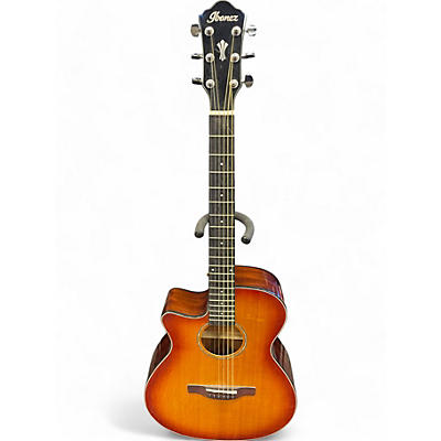 Used Ibanez AEG58L-VVH Orange Acoustic Electric Guitar