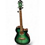 Used Ibanez AEG70-EBH Emerald Green Acoustic Electric Guitar Emerald Green