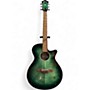 Used Ibanez AEG70-EBH Emerald Green Acoustic Electric Guitar Emerald Green