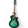 Used Ibanez AEG70-EBH Emerald Green Acoustic Electric Guitar Emerald Green