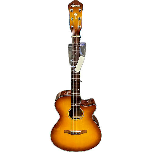 Ibanez Used Ibanez AEG70-LHH Amber Acoustic Electric Guitar Amber