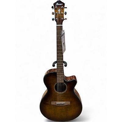 Used Ibanez AEG70 Tiger Burst Acoustic Electric Guitar