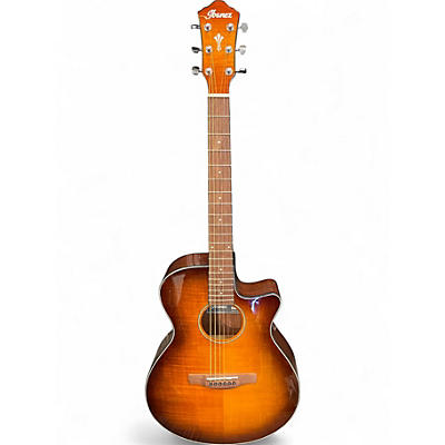 Used Ibanez AEG70 Violin Burst Acoustic Electric Guitar