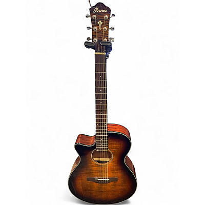 Used Ibanez AEG70L TIGER BURST Acoustic Electric Guitar