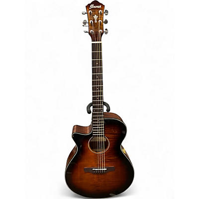 Used Ibanez AEG70L TIGER BURST Acoustic Electric Guitar