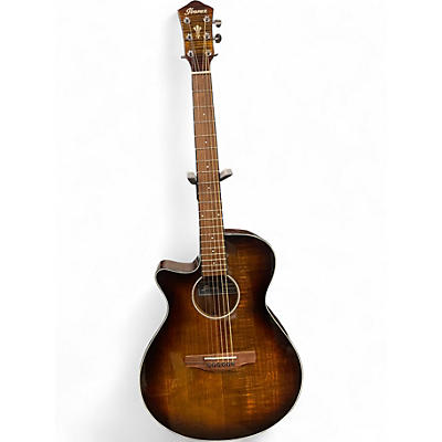 Used Ibanez AEG70L TIGER BURST Acoustic Electric Guitar