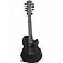 Used Ibanez AEG721 Black Acoustic Electric Guitar Black