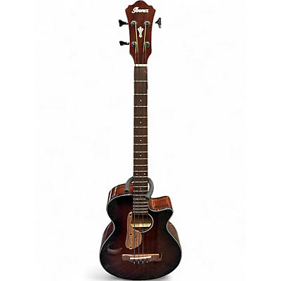Used Ibanez AEGB24E MAHOGANY SUNBURST Acoustic Bass Guitar