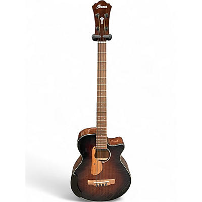 Used Ibanez AEGB24E-MHS Mahogany Acoustic Bass Guitar
