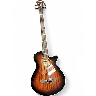 Used Ibanez AEGB24E-MHS Trans Brown Acoustic Bass Guitar