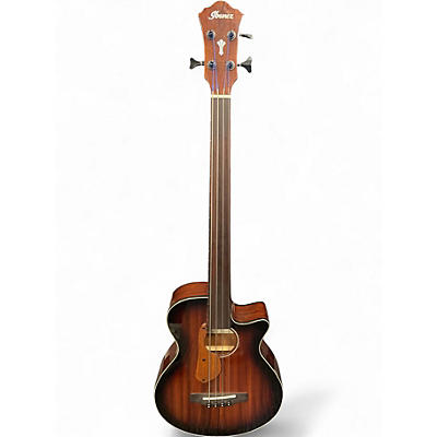 Used Ibanez AEGB24FE Mahogany Acoustic Bass Guitar