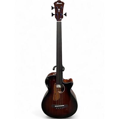 Used Ibanez AEGB24FE Tobacco Burst Acoustic Bass Guitar