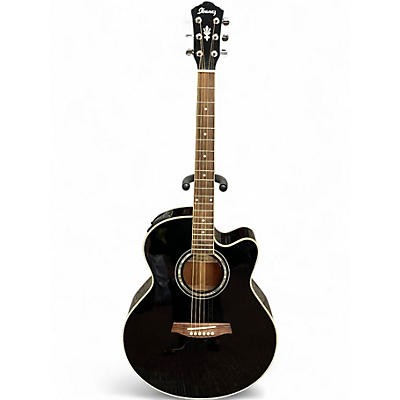 Used Ibanez AEL10D Black Acoustic Electric Guitar