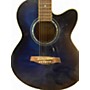 Used Ibanez AEL20E Blue Burst Acoustic Electric Guitar Blue Burst